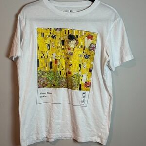 Dogo Womens 100% Cotton Gustav Klimt "The Kiss" Graphic Tee Size Med Art to wear